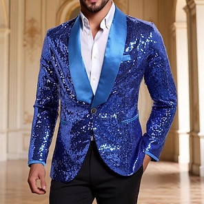 Mymyguoe Men's 2-Piece Set Rainbow Suit 2-Piece Fancy Dress Costumes Carnival Costume Disco Outfit Blazer Suit Jacket Trousers Set Jacket Suit - View #9