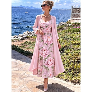 knee length dresses for ladies Lanie modest midi dress in cream-Exclusive – JanieLanie main image 1