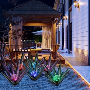 8 Pack Outdoor Solar Fence Lights - IP68 Waterproof Solar Step Lamps With Yellow LED For Garden, Pathway, Patio