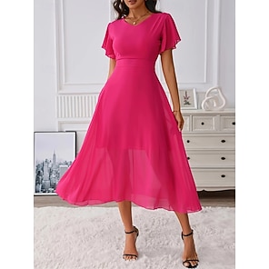 Midi Chiffon Dresses Women- Online Shopping for Midi Chiffon Dresses Women  - Retail Midi Chiffon Dresses Women from LightInTheBox