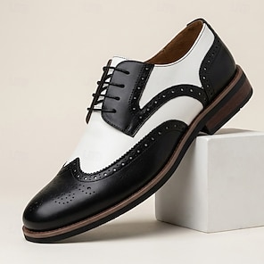 white christmas dresses Vance Co. Men's Lorenzo Comfort Wingtip Dress Shoe - Black main image 1
