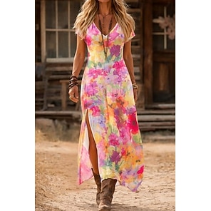 knee length dresses for ladies Lisa Maxi Dress, in Light Pink Luxe Satin, Size: Large | Show Me Your Mumu