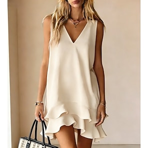 office dresses for women Soperwillton 2016 New Summer Office Dress Women Elegant O-neck Sleevel   ilovealma