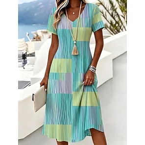 short sleeve casual solid color dresses from lightinthebox Lightinthebox Women's Dresses Women's Summer Dress Casual V Neck Solid  Cotton Linen Short Sleeve Summer Dress Women Blue, blue, S : Amazon.co.uk:  Fashion