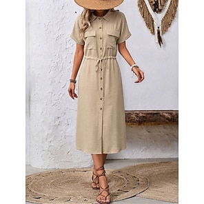 short sleeve casual solid color dresses from lightinthebox Womens Dresses- Online Shopping for Womens Casual Light in The Box Dresses