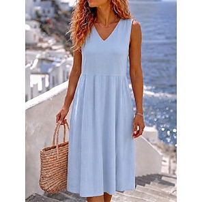 crimson dresses casual MISSKY Women's 3/4 Sleeve Pocket Loose Midi Red for Women (XL,Wine) at Amazon Women's Clothing store Color:Lilac Shantung ideal for women who corset-emb women dress velvet midi