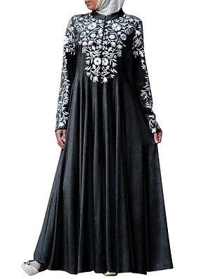 gray vintage dress