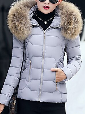 long sleeve hooded sashes zipper unremovable fur collar padded coats