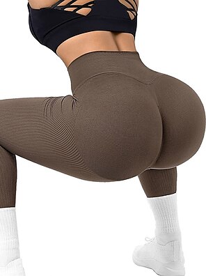 1/2 Length High Waist Butt Lifting Leggings Stretch Ladies Cycling Shorts Dancing Running Workout Athletic Gym Jogger Shorts Summer Casual Sport Hot Pants W/B Yoga Shorts for Women 