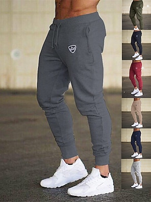 Mens Sweatpants F_Gotal Men’s Casual Stripe Drawstring Elastic Waist Sports Running Jogger Pants Trouser with Pockets 