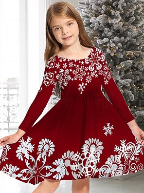 red and white christmas dress RSLOVE Outfits for Women 95% Polyester Cute Striped Christmas Dress Baby