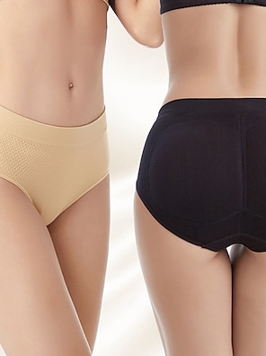 Butt Lifter Padded Panties For Women High Waist Trainer Shapewear Ass  Enhancer Underwear Body Shaper Womens Underwear Khaki at  Women's  Clothing store