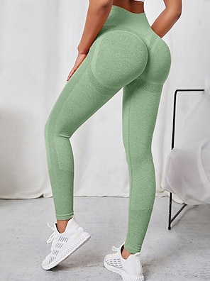 Women Seamless Booty Workout Leggings With Heart-shape Pocket High Waisted  Scrunch Butt Seamless Ruched Butt Lifting Gym Workout Yoga Tights