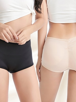 Womens Anti Chafing Underwear, Sweat Control 1Pair High/Full Waist Short  Leg XL Brown