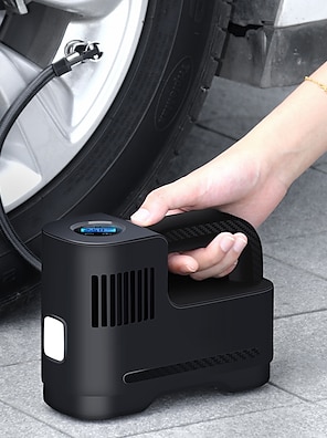 Gonfleur de pneu de compresseur d'air de voiture portatif de 4000mAh 150PSI  pompe à air de voiture électrique sans fil/filaire pour le pneu de voiture  de bicyclette de moto