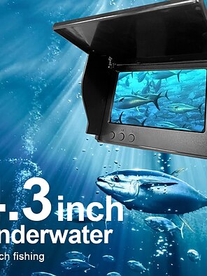 tanie -Przemysłowa kamera endoskopowa Cyfrowy boroskop z 1080P HD 4.3 in Kamera inspekcyjna 30,0 (90cm) 15,0 (50ft) 2 mp Przenośny Funkcja nagrywania obrazu i wideo Lampka LED Wodoodporny Podwodny 10-300 mm