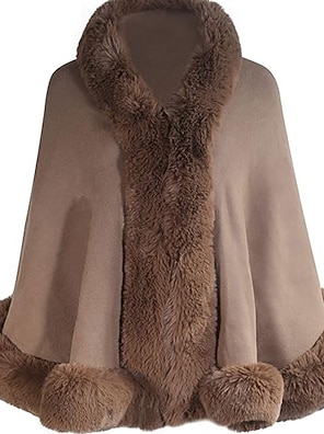 Etole Fourrure Manteau En Fausse Fourrure Pour Femmes, Cape De Mariage Veste Fausse Fourrure Femme