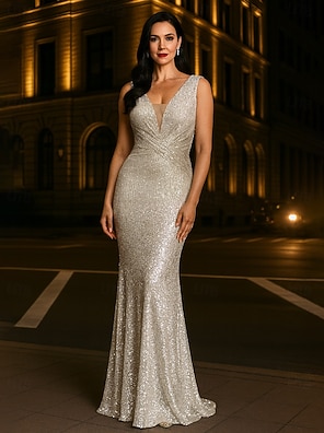 sleeveless gold sequin dress Gold Sequins Short Bridesmaid Dress – FancyVestido
