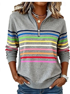 Felpa Con Cappuccio Donna Maniche Lunghe, Morbida A Costine Con Coulisse, Casual Pullover Spring Autunno Inverno