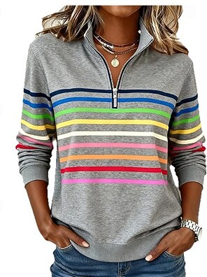 Felpa Con Cappuccio Donna Maniche Lunghe, Morbida A Costine Con Coulisse, Casual Pullover Spring Autunno Inverno