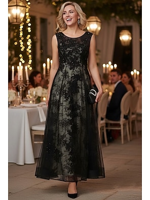 formal dresses for aunt of the bride Black Rhinestone V-Plunge Mermaid Evening Gown 6 main image 1