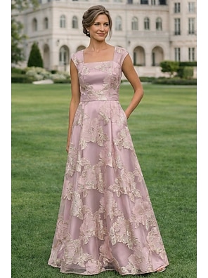 green emerald velvet dress Charming Rose Champagne Floral Applique Sleeveless A-line Long Prom Dr –  SposaBridal main image 1