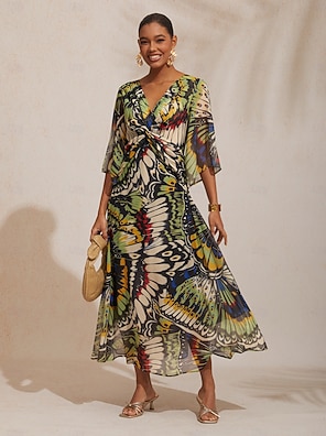 linen dress short MIKUTA