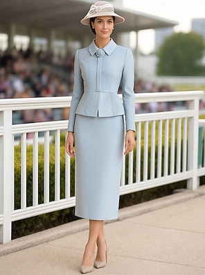 white christmas dresses Cocktail Dress & Jacket Set