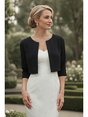 silver dress shrug Elegant White and Silver Shrug