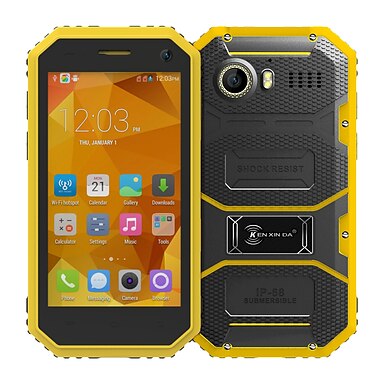 Kenxinda PROOFINGS W6 4.5 " Android 5.1 4G Smartphone (Dual SIM Quad Core 5 MP 1GB + 8 GB Grey / Yellow)