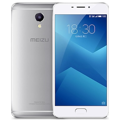 MEIZU Note 5 5.5 Inch 2.5D Flyme OS 4G Smartphone (Dual SIM Octa Core Helio P10 13 MP 64 GB Fingerprint Silver)