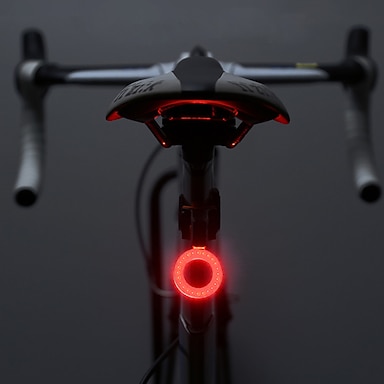 Set Luci Bicicletta del LED,Lacyie Set di Luce Bici Anteriore e Posteriore Ricaricabile USB Sensore Intelligente 4 Modalità Impermeabile Bici Lampadine Ciclismo Bici Strada Montagna Sicurezza Notte 