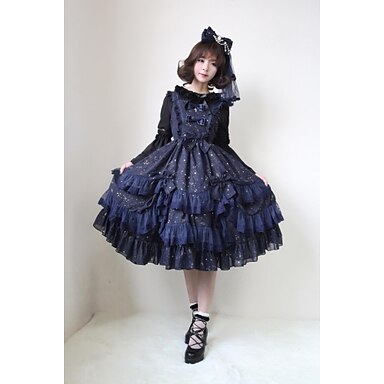 Chiffon Lace Japanese Cosplay Costumes 