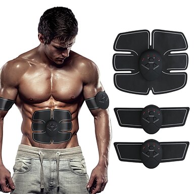Electronic Abdominal Fitness Toning Belt Abs Trainer Charging Abdominal Muscle Stimulator Toner Home Fitness Training Gear ABS Weight Loss Toning Belts Gym Workout Machine for Men & Women Muscle Stimu 