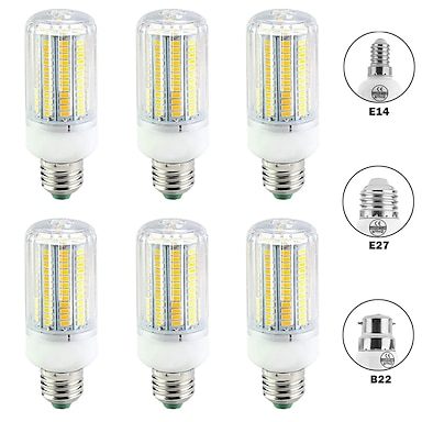 Color : Warm wite, Edition : E14 Corn cob led E27 LED Corn Lamp Warm/Cold White AC85-265V E27/E14 Corn Bulb Light 2835SMD 60LED For Home Lighting 5pcs bright led light bulbs