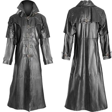 Plague Vintage Doctor Gothic Punk Mens Jacket Coat Steampunk Vintage Cosplay