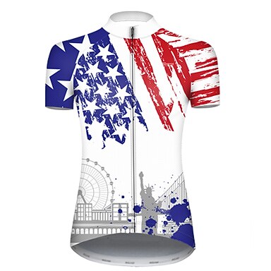 women's patriotic cycling jersey