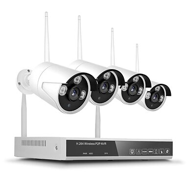 4CH Wireless 1080P NVR Outdoor IR 720P IP WIFI Camera CCTV Security System Video 