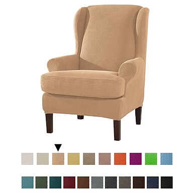 Wingback Chair Cover Stretch Sofa, Wingback Chair Covers Uk