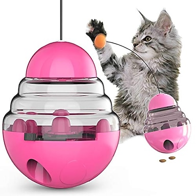 vkospy Pet Cat Dog Toys Plaything Electric Rotating Butterfly Kitten Play Seat Scratch Teaser Steel Wire 