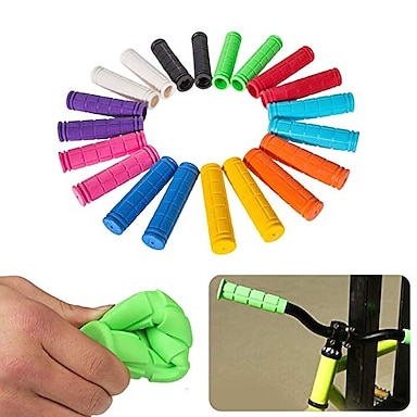WO_ Soft BMX MTB Cycling Mountain Bicycle Scooter Bike Handle Bar Rubber End Gri