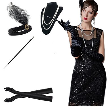 Pearl Bracelet All That Jazz Roaring 20's Flapper Halloween Costume Accessory 