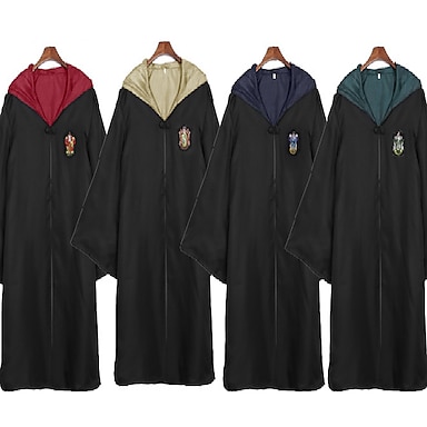 Assassin Magician Magic Harry Gryffin d'or Cloak Women's Men's Movie Cosplay Movie / TV Theme Costumes Yellow Red Blue Cloak Christmas Halloween Carnival 100% Polyester Terylene