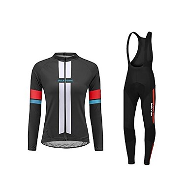Winter Cycling Jacket Thermal Trousers Windproof Set Outdoor Jersey & Pants Suit 
