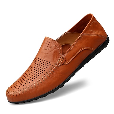 Orange Cat Eyes Mens Womens Comfortable Stylish Casual Driving Loafer Shoes 