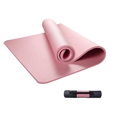 Saniswink-Yoga Equipment,Portatile Palestra Fitness Yoga Mat Borsa Borsa Borsa Borsa a Tracolla Oxford Nero Cotone taglia unica Nero