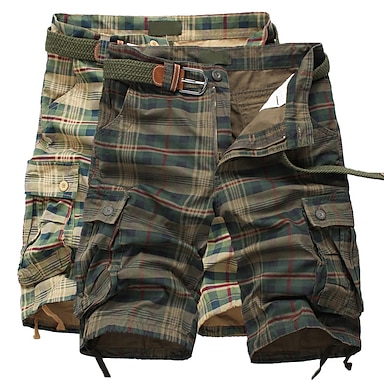 ELETOP Mens Cargo Shorts Summer Work Shorts Lounge Multi-Pockets Casual Combat Shorts 