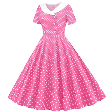Audrey Hepburn Polka Dots 1950s Cocktail Dress Vintage Dress Dress ...
