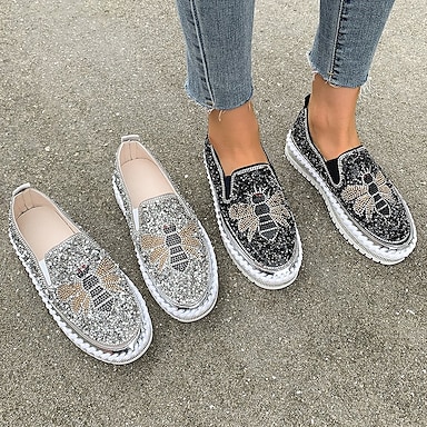 women's jeweled loafers