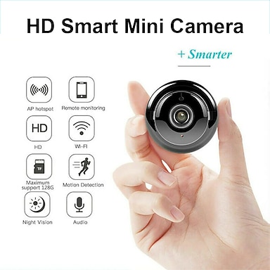 Mini WIFI Hidden Spy Camera Wireless Night Vision Motion Detection Home UK HOT 